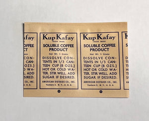 Putting together the beverage sachets.