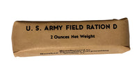 D Ration Bar Wrapper 2oz.(Early) Rations Frontline Rations