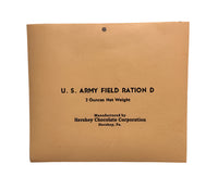 D Ration Bar Wrapper 2oz.(Early) Rations Frontline Rations