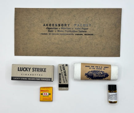 C Ration Accessory Packet Kit Accessory Packet Without Can Opener c rations Frontline Rations