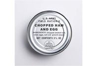K Ration Can Decals Breakfast: Chopped Ham and Eggs (Black Text) Rations Frontline Rations