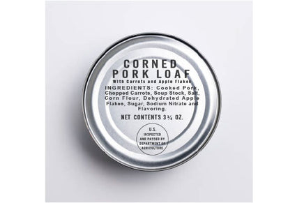 K Ration Can Decals Supper: Corned Pork Loaf (Black Text) Rations Frontline Rations