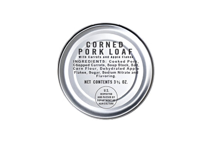 K Ration Cans Supper: Corned Pork Loaf (Black Text) Rations Frontline Rations