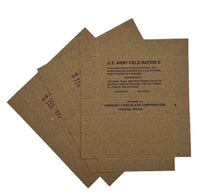 D Ration Boxes 4oz. (3 boxes) D Ration Early War Rations Frontline Rations