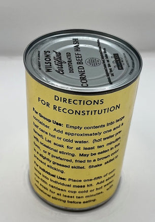 Dehydrated Corned Beef Hash Label Rations Frontline Rations