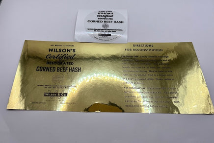 Dehydrated Corned Beef Hash Label Rations Frontline Rations