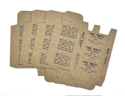 C Ration Fuel Tablet Box (Hotbox) Size A 4 Boxes c rations Frontline Rations