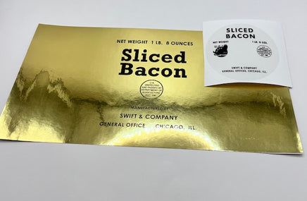 Sliced Bacon Label Rations Frontline Rations