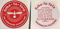 Scho Ka Kola Chocolate Tin Labels (1941, Eagle, Red Cross) Frontline Rations