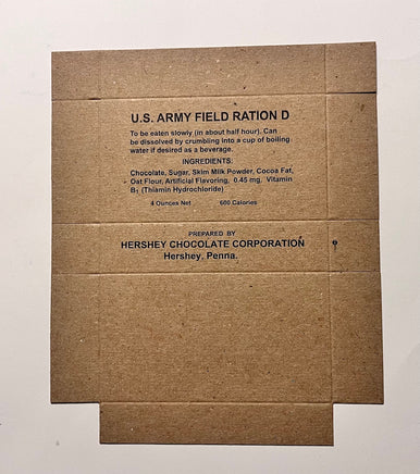 D Ration Box Kits Early war (1941 - 1943) Rations Frontline Rations