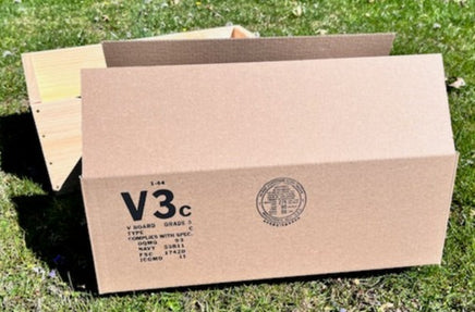 K Ration Corrugated Cardboard Packing Box. Rations Frontline Rations