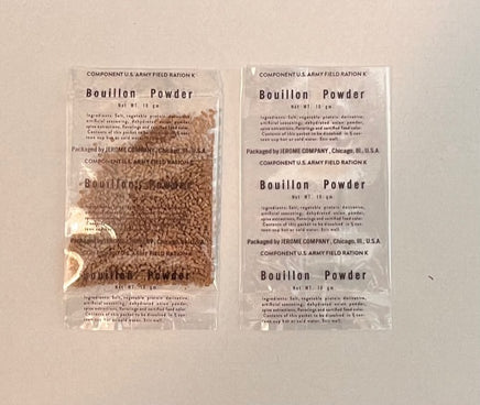 K Ration Beverage Packets Bouillon Beverage Mid to Late War Rations Frontline Rations