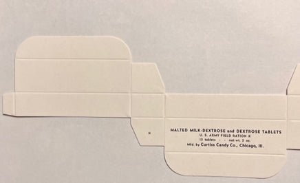 K Ration Malted Milk Dextrose Tablets Box Rations Frontline Rations