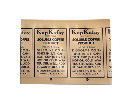 K Ration Beverage Packets Coffee Beverage Mid War Rations Frontline Rations