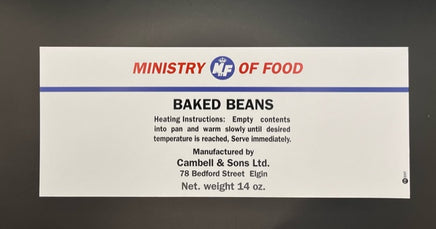 Ministry of Food (Can Label Collection) Baked Beans Frontline Rations