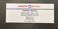 Ministry of Food (Can Label Collection) Chopped Tomatoes Frontline Rations