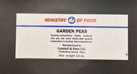 Ministry of Food (Can Label Collection) Garden Peas Frontline Rations