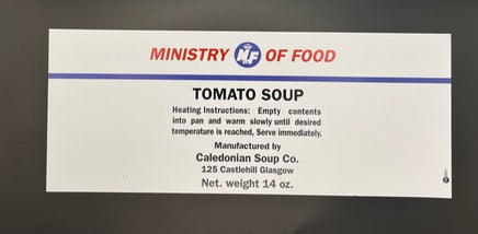 Ministry of Food (Can Label Collection) Tomato Soup Frontline Rations