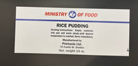Ministry of Food (Can Label Collection) Rice Pudding Frontline Rations
