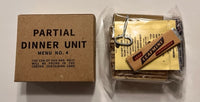 10 in 1 Partial Dinner Unit Ration Box with Inner Wrappers (Menu#4) Late War Ration Set