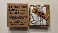 10 in 1 Partial Dinner Unit Ration Box with Inner Wrappers (Menu#4) Mid War Ration Set