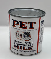 PET Brand Evaporated Milk Label Rations Frontline Rations