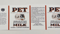 PET Brand Evaporated Milk Label Rations Frontline Rations