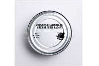 K Ration Can Decals Dinner: Processed American Cheese with Bacon 2 (Black Text) Rations Frontline Rations