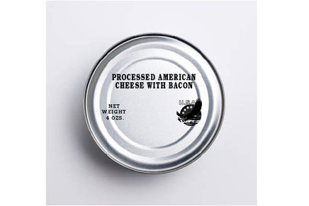 K Ration Can Decals Dinner: Processed American Cheese with Bacon 2 (Black Text) Rations Frontline Rations