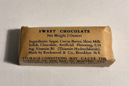 K Ration Rockwood's 2oz Sweet Chocolate Bar Wrapper V.1 Rations Frontline Rations