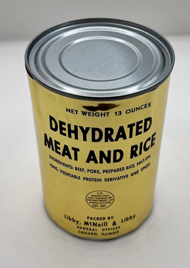 Dehydrated Meat and Rice Label