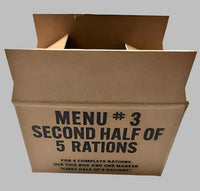 10 in 1 Ration (Second Half of 5 Rations) Fiber Packing Box Rations Frontline Rations