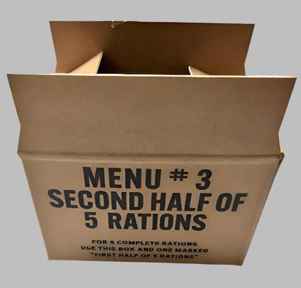 10 in 1 Ration (Second Half of 5 Rations) Fiber Packing Box Rations Frontline Rations