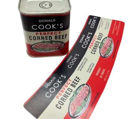 Donald Cook Corned Beef Label Rations Frontline Rations