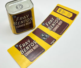 Fray Bentos Corned Beef Can Label