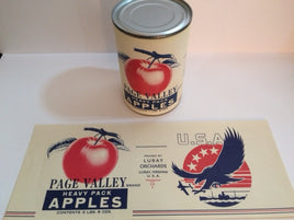 Page Valley Heavy Pack Apples Can Label