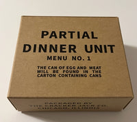 10 in 1 Partial Dinner Unit Ration Box Late War Rations Frontline Rations
