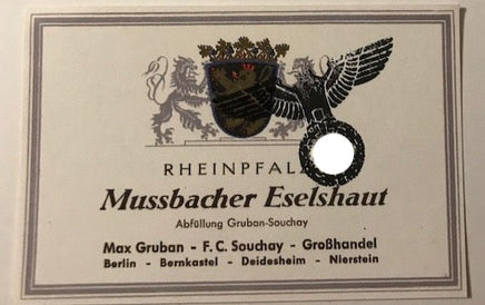 WW2 German Wine Bottle Labels Label With Eagle Frontline Rations