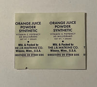 K Ration Beverage Packets Orange Beverage Late War Rations Frontline Rations