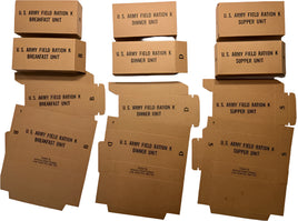 K Ration Boxes American Chicle Co. Rations Frontline Rations