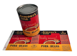 Armour's Pork and Beans Label Rations Frontline Rations