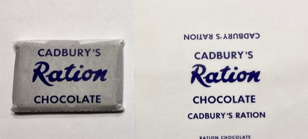 Cadbury's Ration Chocolate Wrapper| Frontline Rations