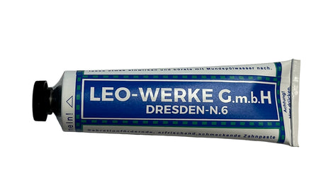 Tube of Chlorodont dental product on a white background