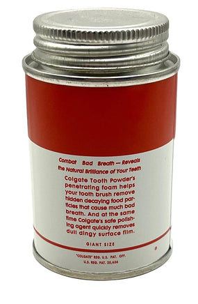 4oz Colgate Tooth Powder Tin Medical Frontline Rations