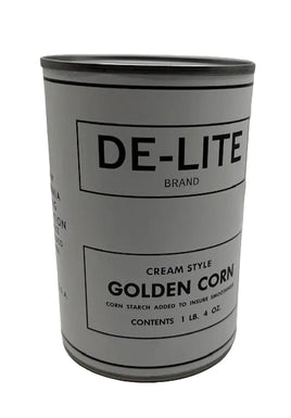De-Lite Golden Corn Creamed Style Label Rations Frontline Rations