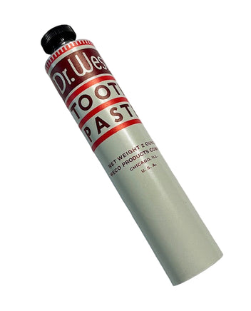 Dr. West toothpaste tube on a white background