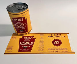 Heinz Spaghetti in Tomato Sauce with Cheese Label Rations Frontline Rations