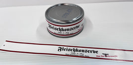 WW2 Wehrmacht Fleischkonserve Ration Can Label Frontline Rations