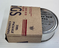 K Ration Can Sleeve, Dried Whole Egg Design