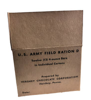 D Ration Box (Twelve 4oz. Bar Packing Box) Rations Frontline Rations